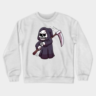 Grim Reaper Doing Tricks Crewneck Sweatshirt